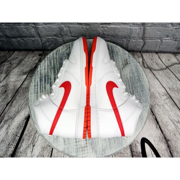 Nike Dunk Hi Retro "Picante Red" White/Picante Red-White Men Size 13 NIB - Picture 8 of 12